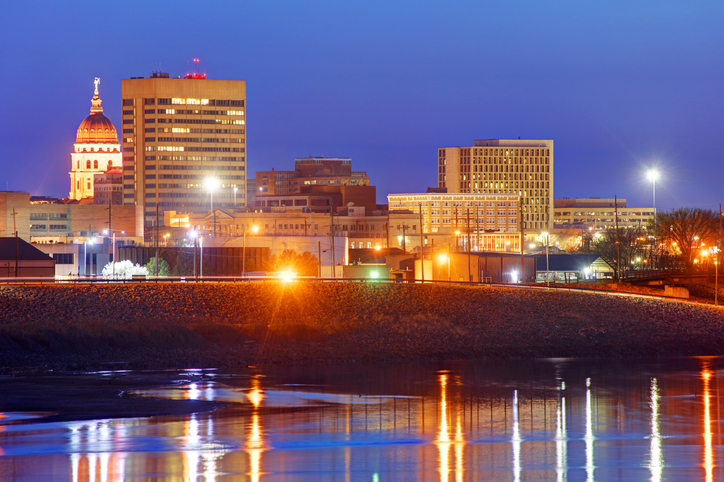 Image of city at night.